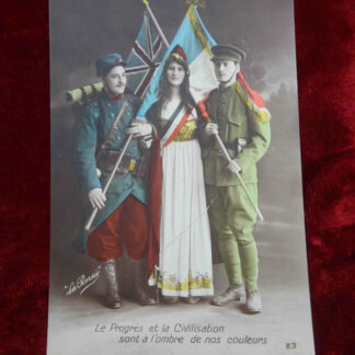 carte postale WWI militaria français