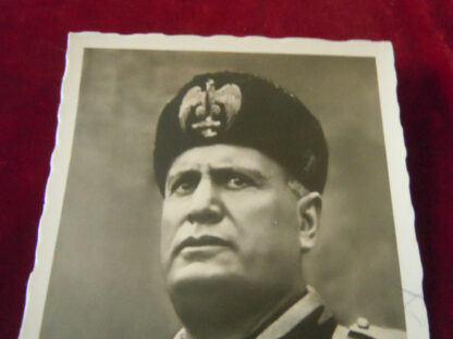 carte postale Mussolini - militaria