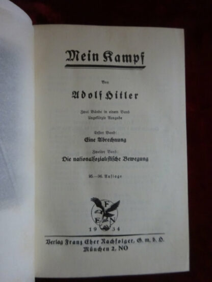 Mein Kampf - Militaria allemand
