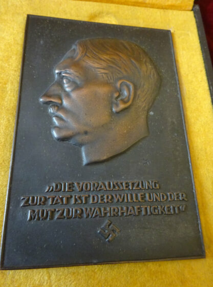 plaque Hitler - militaria allemand
