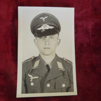 Photo portrait format carte postale sous-officier Luftwaffe
