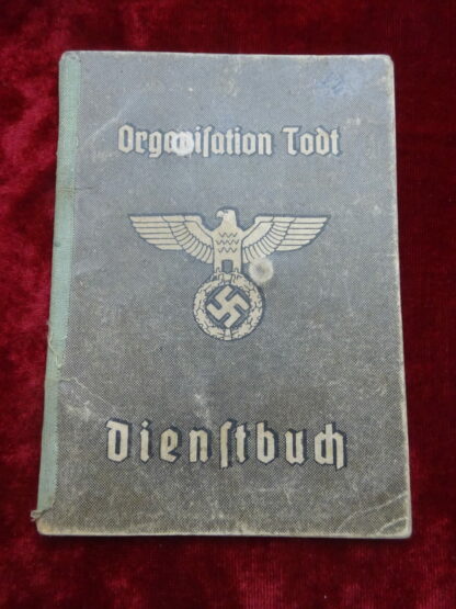 dienstbuch Todt - militaria allemand