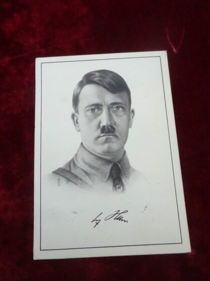 carte postale Adolf Hitler - militaria allemand