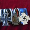Barrette 3 médailles - Militaria allemand