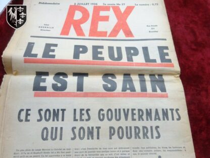 revue Rex Léon Degrelle - militaria WWII