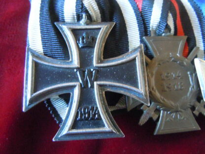 Barrette 3 médailles - Militaria allemand