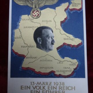 carte postale 13 mars 1938 - militaria allemand