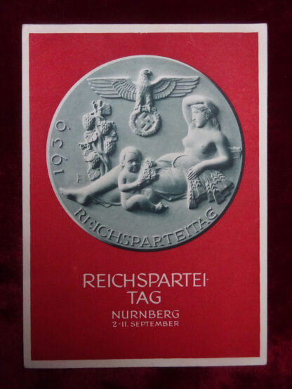 carte postale Reichsparteitag- Militaria allemand