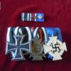 Barrette 3 médailles - militaria allemand