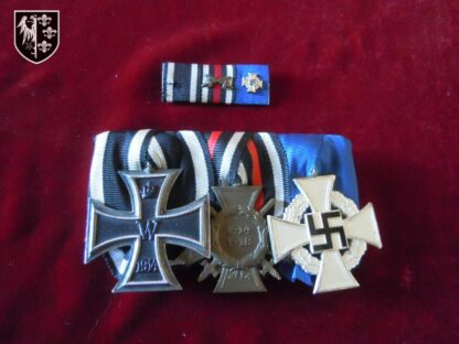 Barrette 3 médailles - militaria allemand