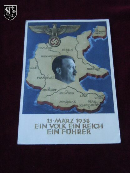carte postale 13 mars 1938- militaria allemand