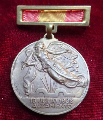 Médaille espagnole victoire - militaria espagnol