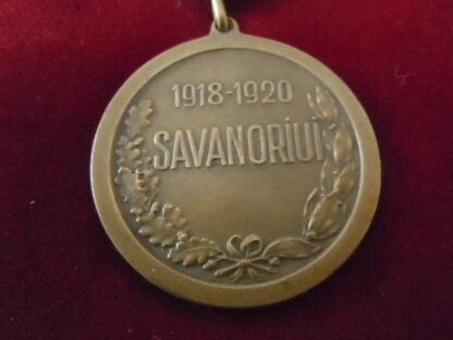 médaille savanoriui 1918-1920 - militaria