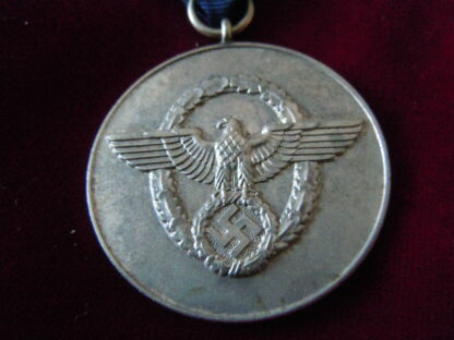 Médaille police 8 ans service - militaria allemand