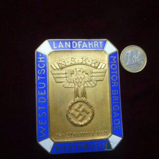 plaque NSKK - Militaria allemand WWII