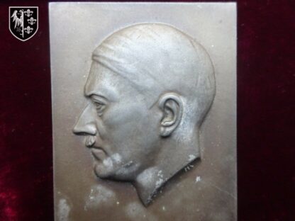 plaque Adolf Hitler- militaria allemand WWII