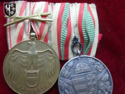 barrette 2 médailles 14-18 - militaria WWI