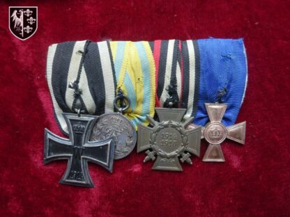 barrette 4 médailles 1914-1918 - militaria WWI
