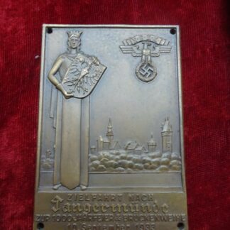plaque NSKK - militaria allemand WWII