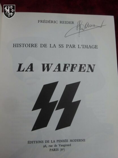 livre la Waffen SS de Frédéric Reider - militaria WWII