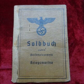 soldbuch Kriegsmarine - German militaria WWII