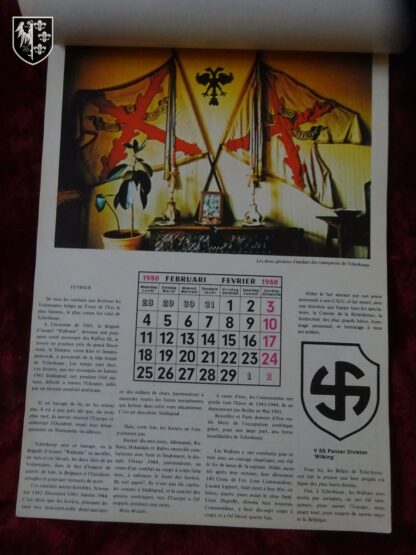 calendrier Léon Degrelle 1980 - militaria WWII