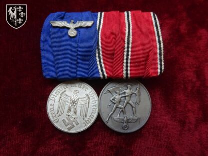 Barrette médailles 4 ans de service et Anschluss - militaria allemand