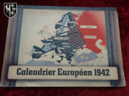 calendrier européen 1942 - militaria allemand WWII