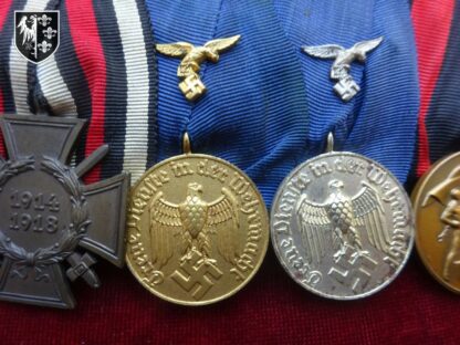Barrette 4 médailles - German militaria - militaria allemand