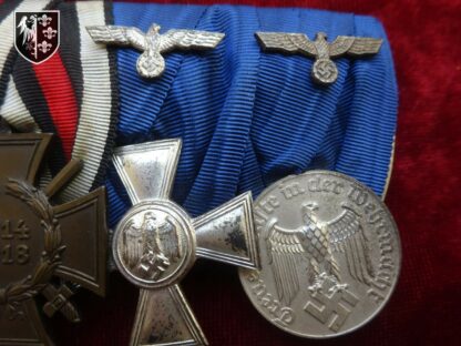 barrette 4 médailles - militaria allemand WWII