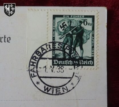 Carte postale nationaler Feiertag des deutschen volkes 1er Mai 1938 - militaria allemand