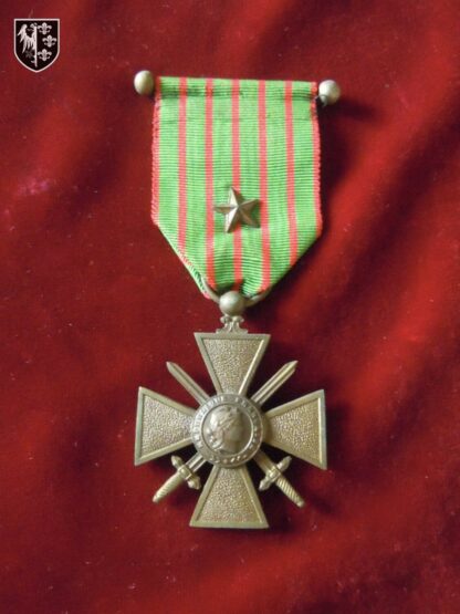Médaille Croix de Guerre 1914-1918 avec étoile de bronze - militaria France
