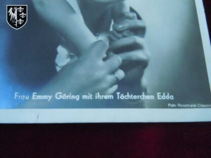carte postale Emmy Goring - militaria allemand