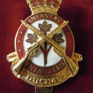 Insigne de casquette du Corps Royal Canadien d'Infanterie - militaria Canada