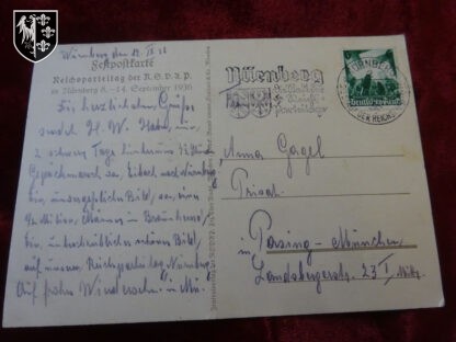 Carte postale Reichsparteitag 1936 - militaria allemand - german militaria
