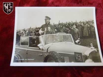 carte postale Adolf Hitler westwall - militaria allemand - german militaria