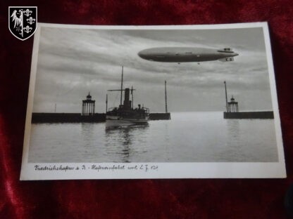 carte postale zeppelin - militaria