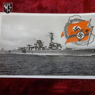 Carte postale Panzerschiff Deutschland. Bon état. - militaria allemand - german militaria