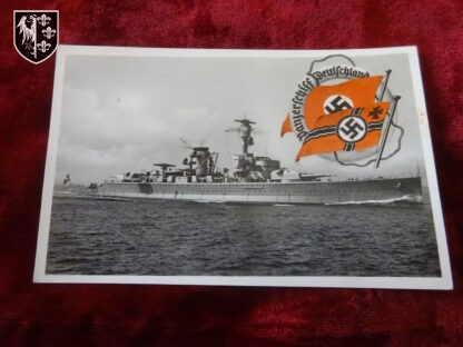 Carte postale Panzerschiff Deutschland. Bon état. - militaria allemand - german militaria