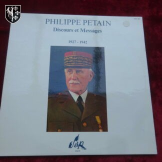 2 disques 33 tours Philippe Pétain: discours et messages. Edité par la SERP - militaria