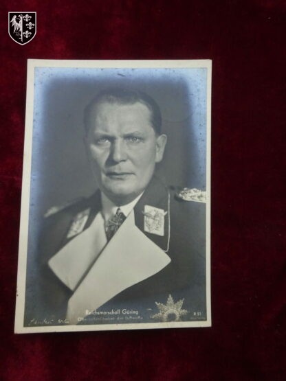 Carte postale Reichmarschall Goring - militaria allemand - German militaria postcard