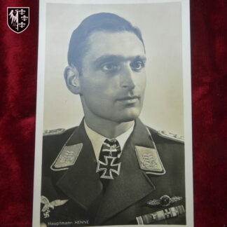 carte postale Hauptmann Henne - militaria allemand - German militaria