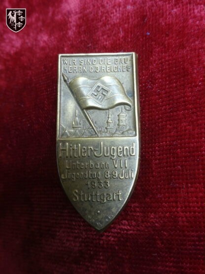 Insigne HJ Stuggart 1933 - militaria allemand - German militaria