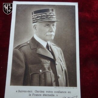 Carte postale Philippe Pétain - militaria France