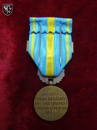 Médaille Commémorative des Opérations du Moyen-Orient - Canal de Suez 1956 - Militaria France