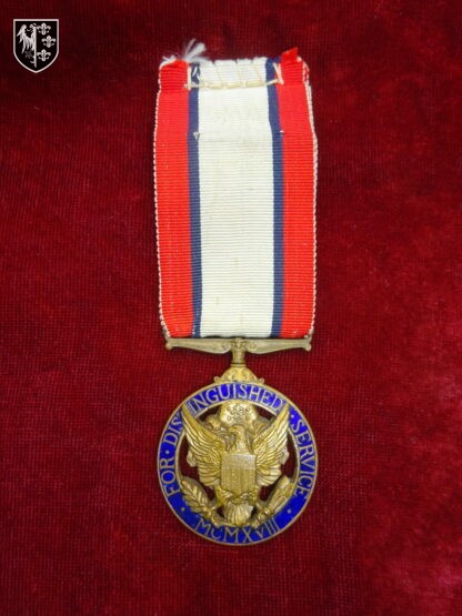 Médaille Distinguished service numéroté 50 sur la tranche. Parfait état. Militaria USA