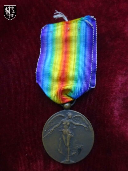 Médaille Interalliée de la Victoire 1914/1918, modèle pour la Belgique - militaria