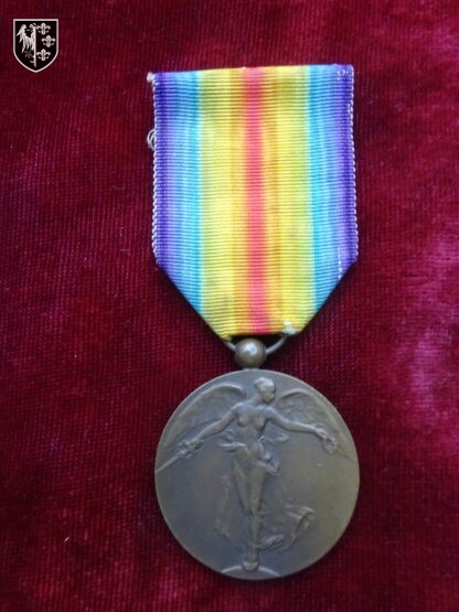 Médaille Interalliée de la Victoire 1914/1918, modèle pour la Belgique - Militaria