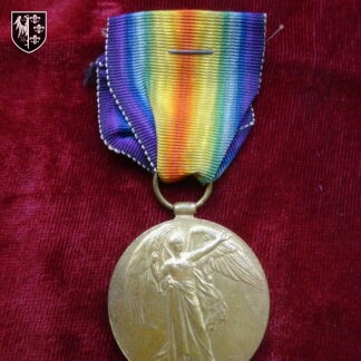 Médaille interalliée britannique attribuée au soldat  D.Sutherland, matricule 2344 Highlanders. Très bon état. Militaria