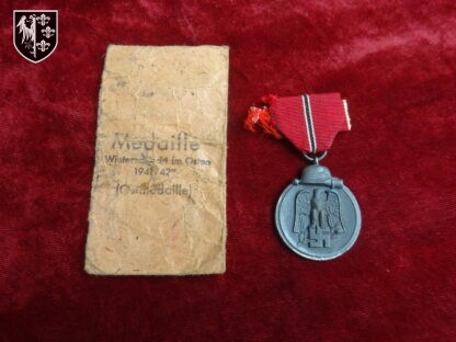 Médaille Campagne de Russie 1941-1942 avec son enveloppe. Militaria allemand